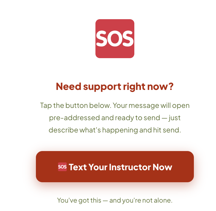 SOS Panic Button for direct text support
